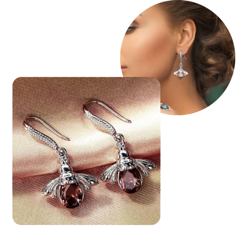 Bee shaped earrings