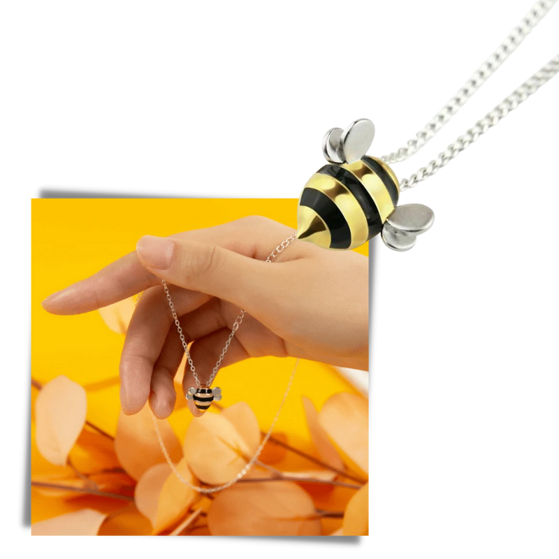 Bee-shaped necklace