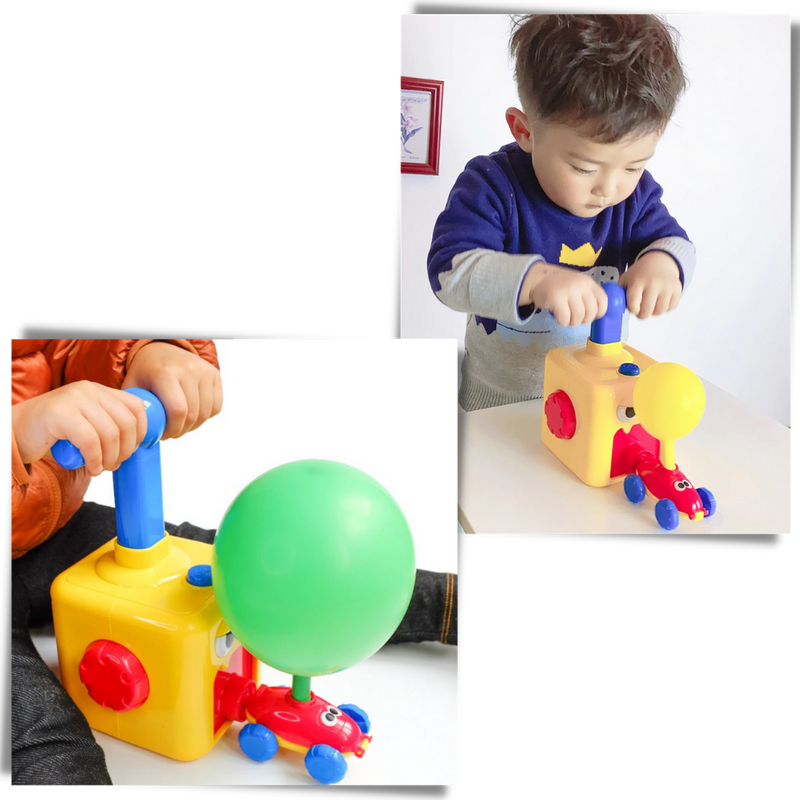 Balloon car toy launcher
