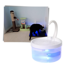 Auto water fountain for cat with LED light