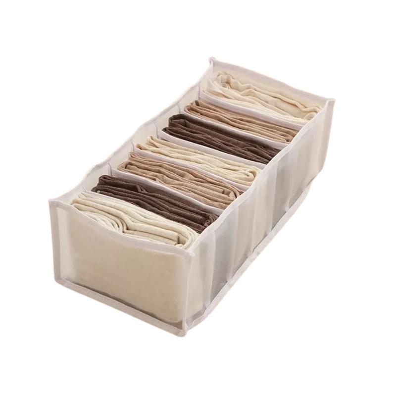 Mesh wardrobe clothes organizer