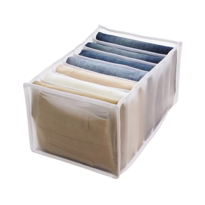 Mesh wardrobe clothes organizer