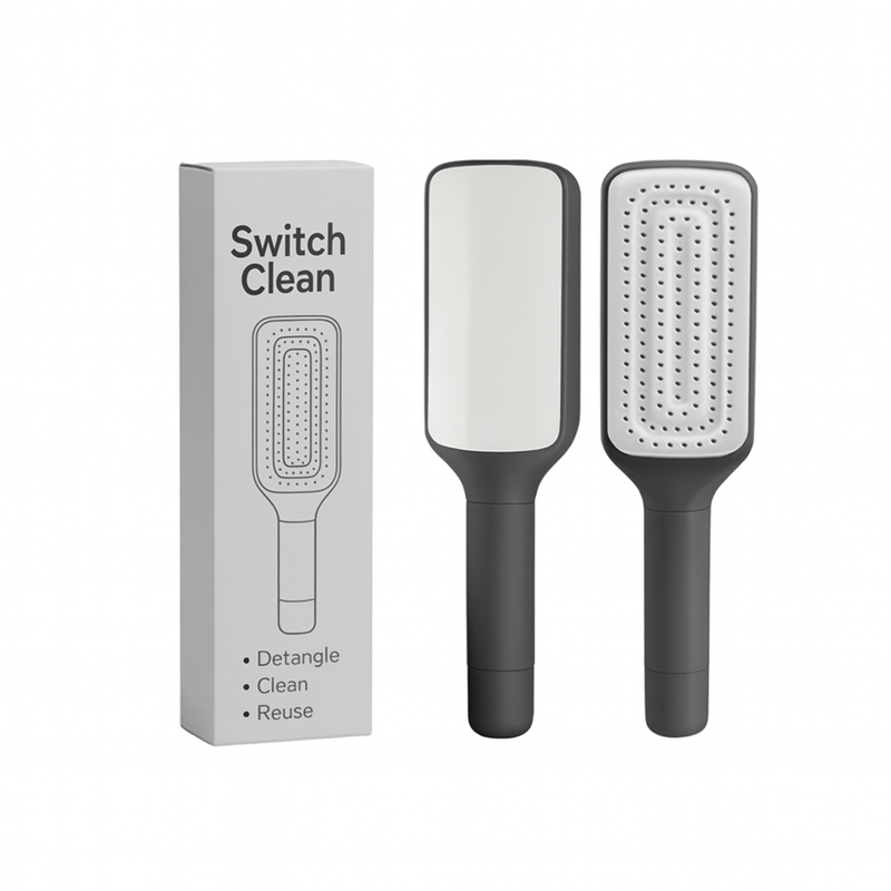 SwitchClean Comb™ – The Self-Cleaning Comb That Ends Tangles Instantly