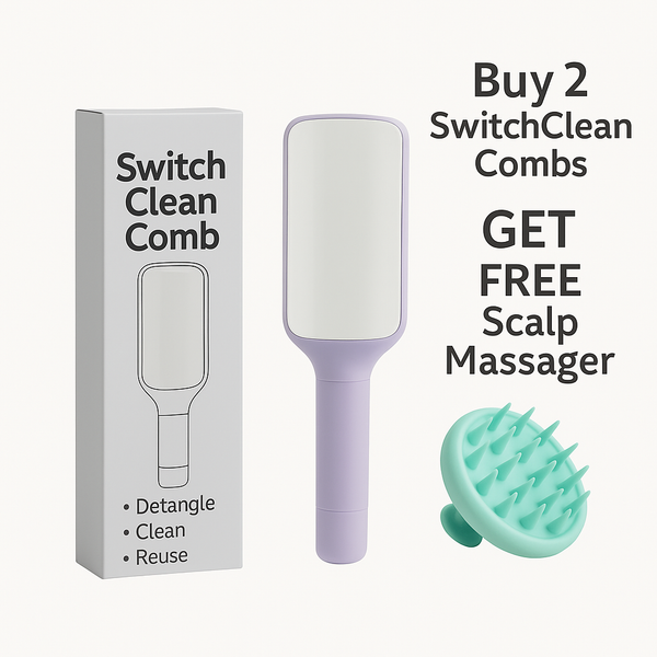 SwitchClean Comb™ – The Self-Cleaning Comb That Ends Tangles Instantly
