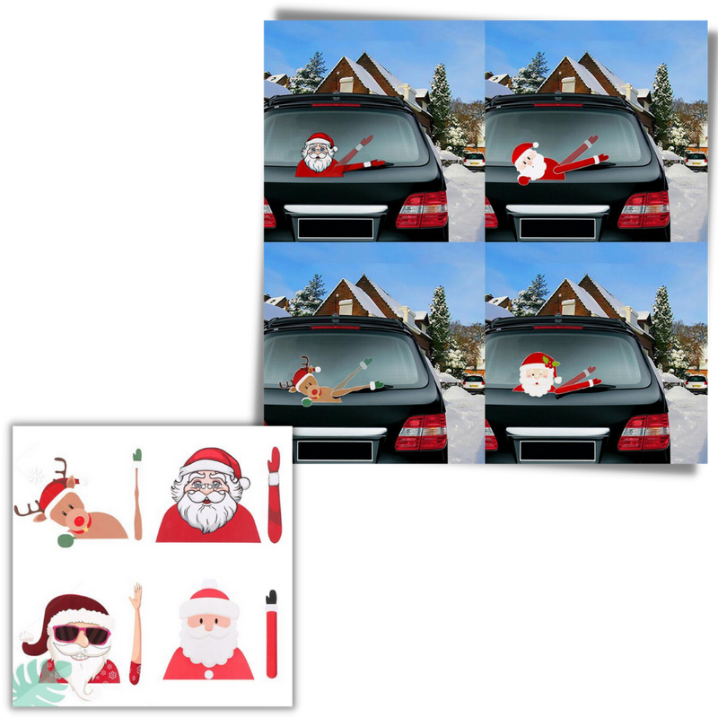 Christmas Windscreen Wiper Sticker