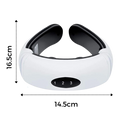 Circular traction neck massager with infrared heating