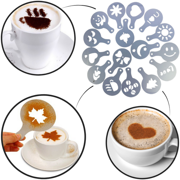 Coffee Stencils (16 Pcs)