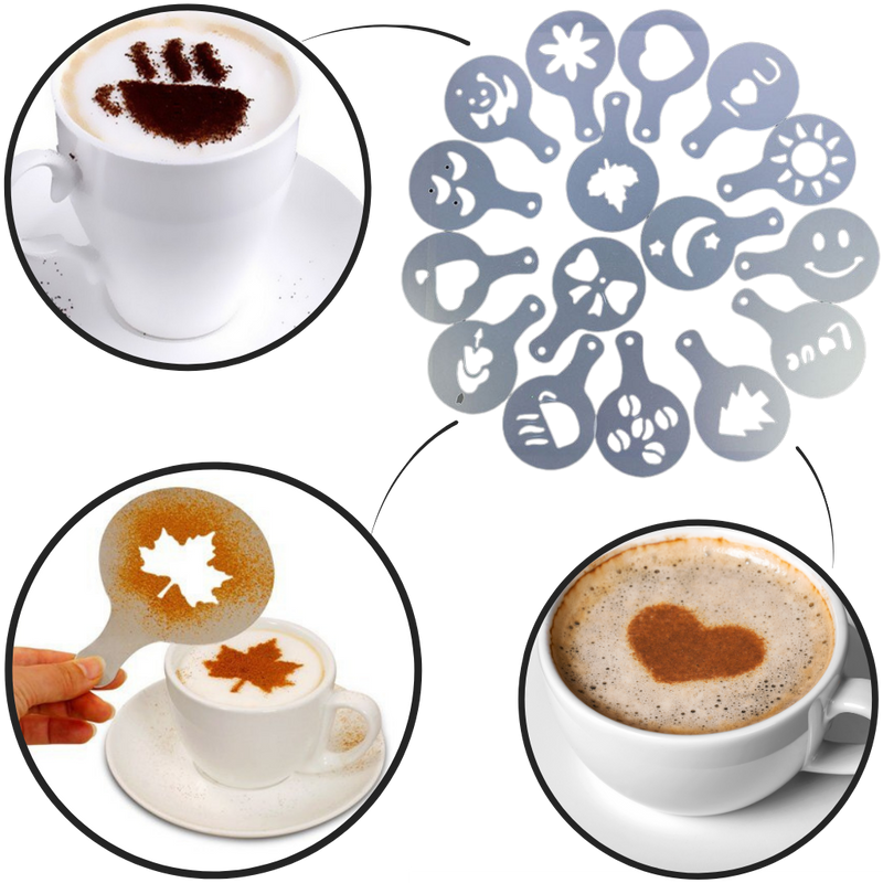Coffee Stencils (16 Pcs)