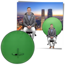 Collapsible Green Screen for Chair