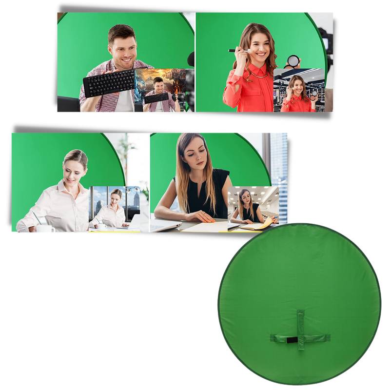 Collapsible Green Screen for Chair