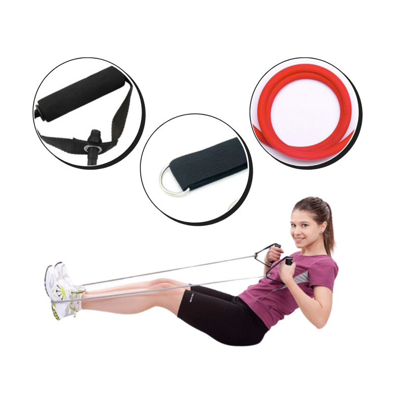 Complete Exercise Resistance Bands Set (11 Pcs)