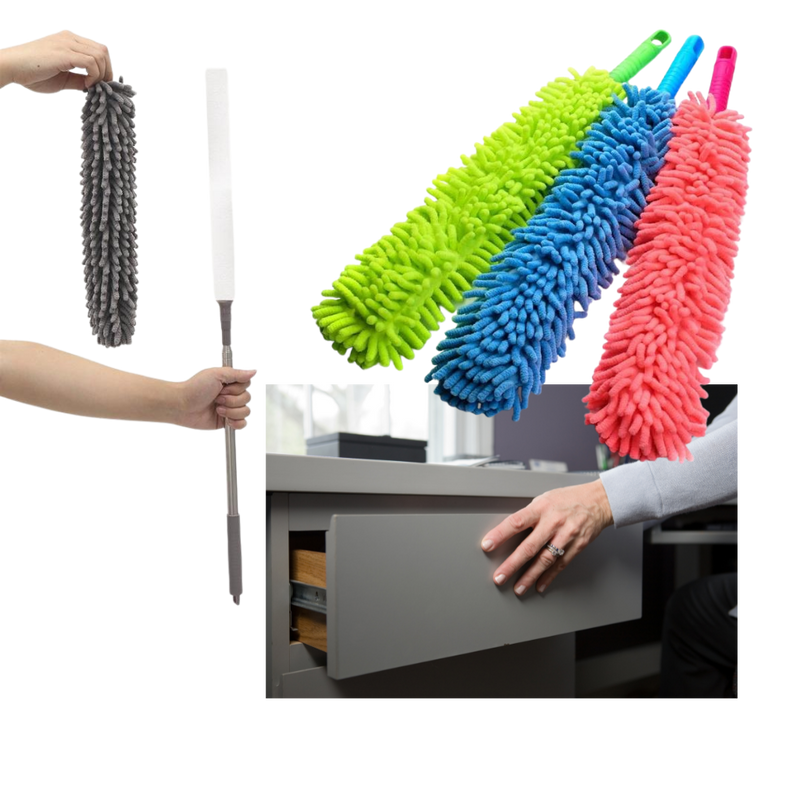 Microfiber flexible cleaning duster