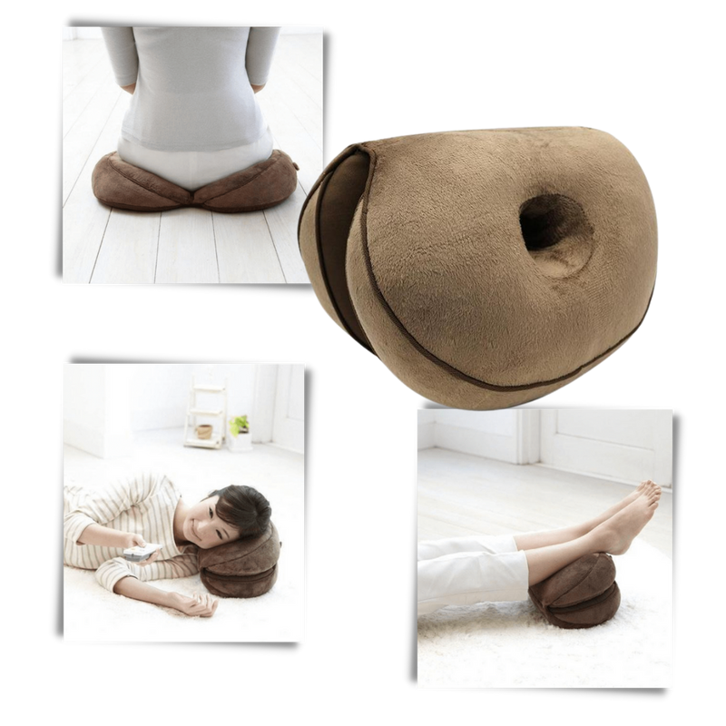 Dual buttock seat cushion