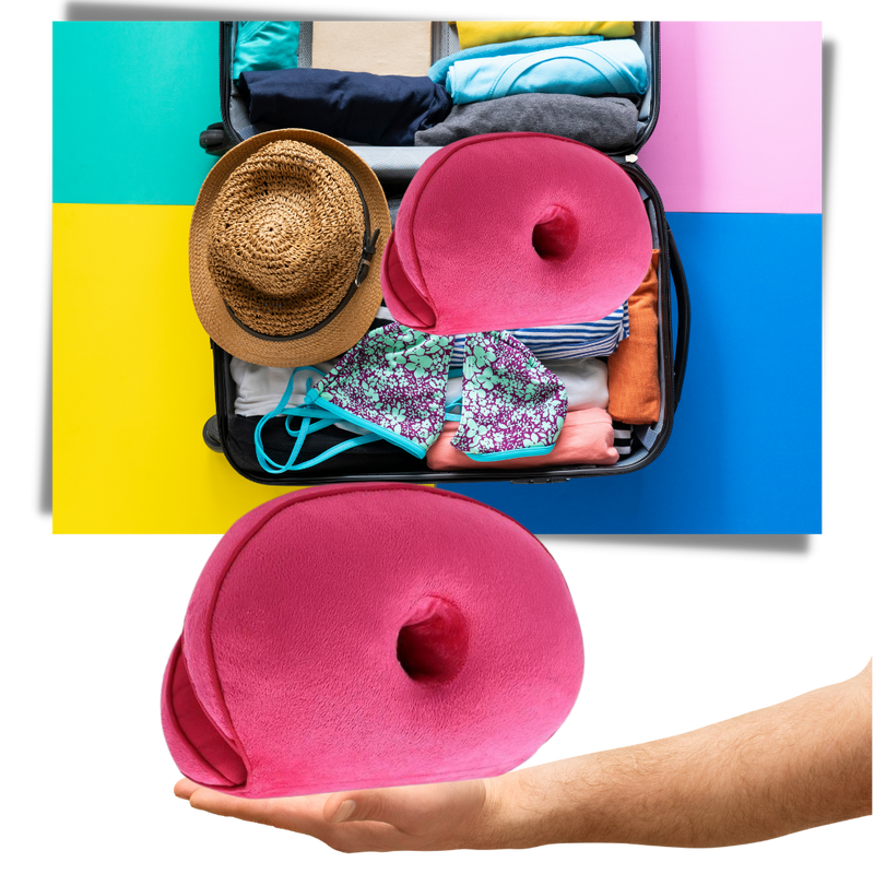 Dual buttock seat cushion