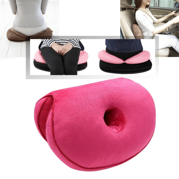 Dual buttock seat cushion