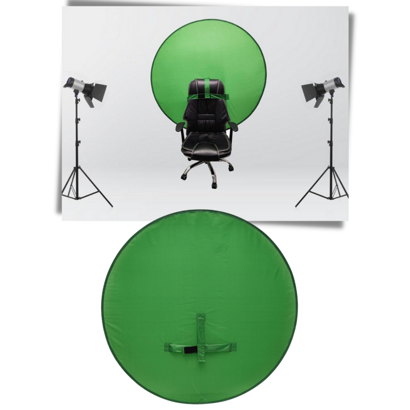 Collapsible Green Screen for Chair