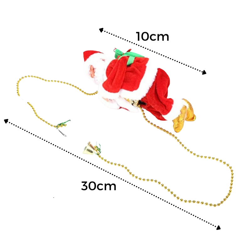 Electric climbing Santa Claus decoration