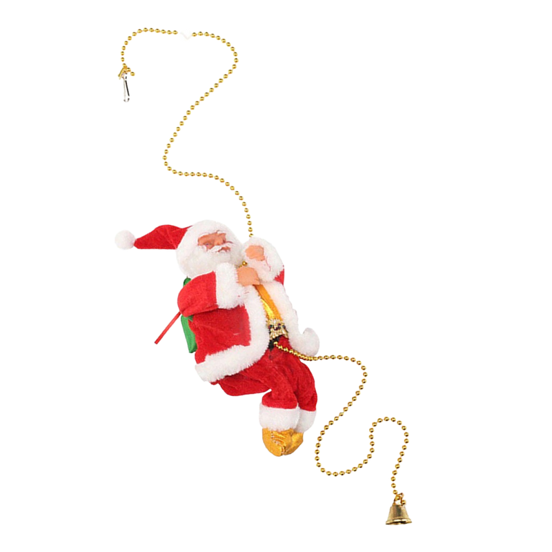 Electric climbing Santa Claus decoration