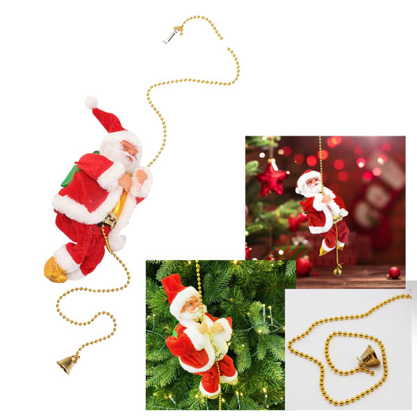 Electric climbing Santa Claus decoration
