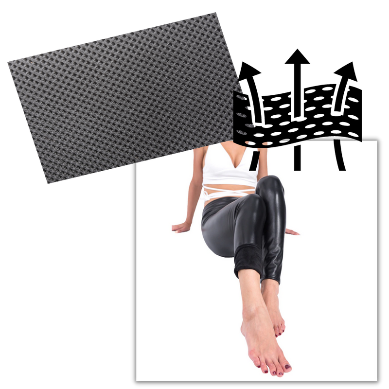 High-waisted Faux Leather Trousers
