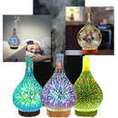 Essential Oil Diffuser Fireworks Pattern Vase Shape