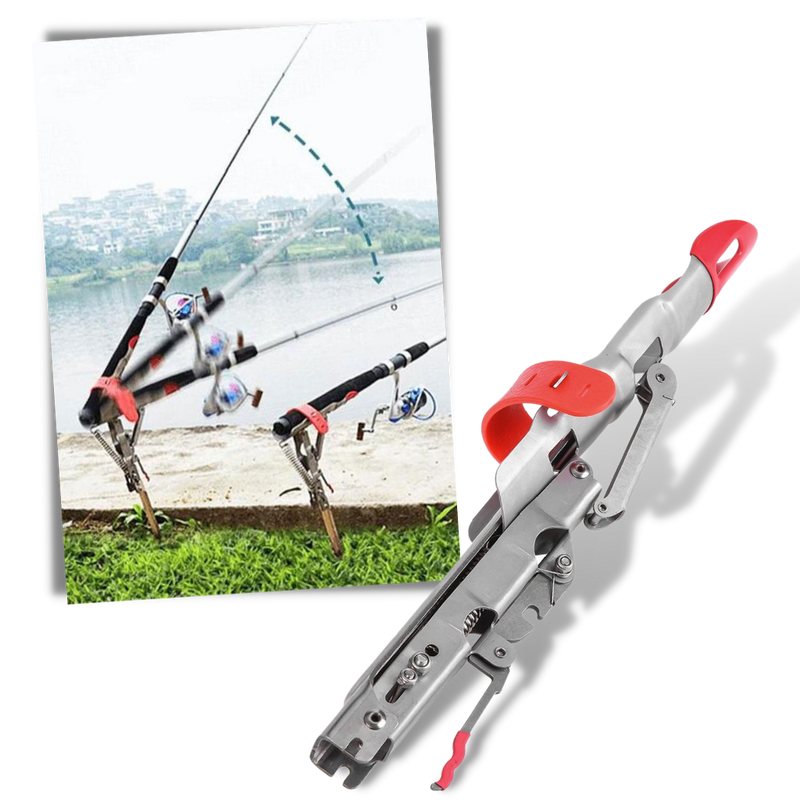 Fishing rod holder with springs