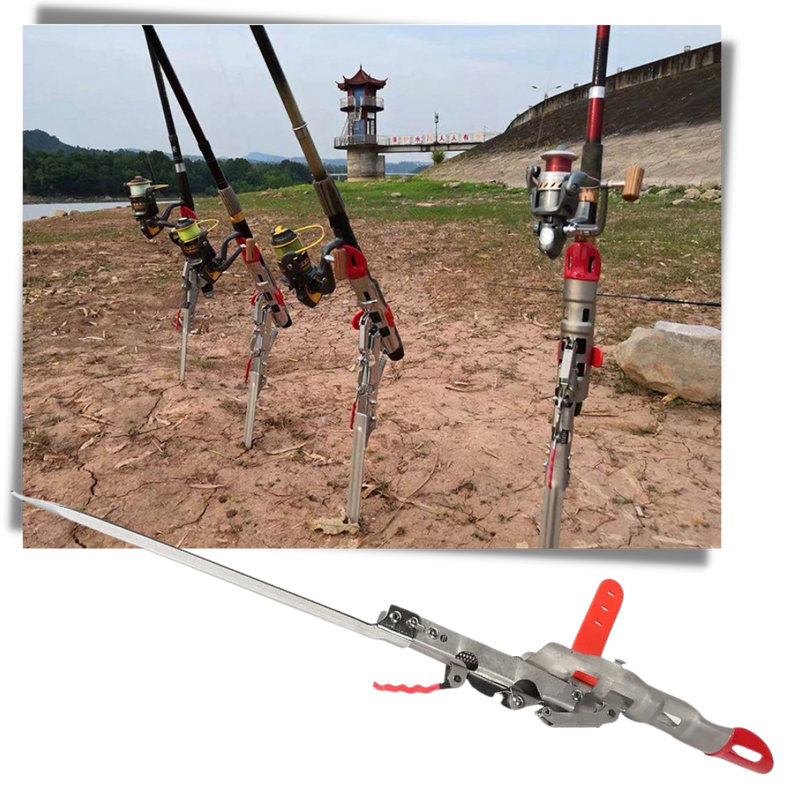 Fishing rod holder with springs