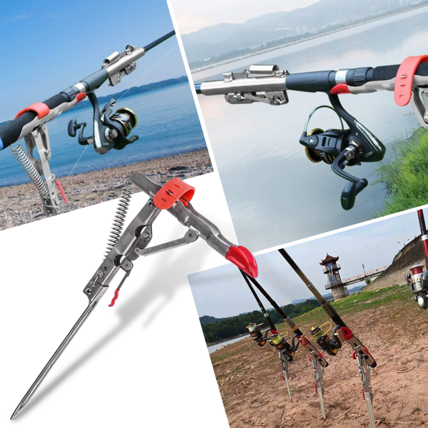 Fishing rod holder with springs