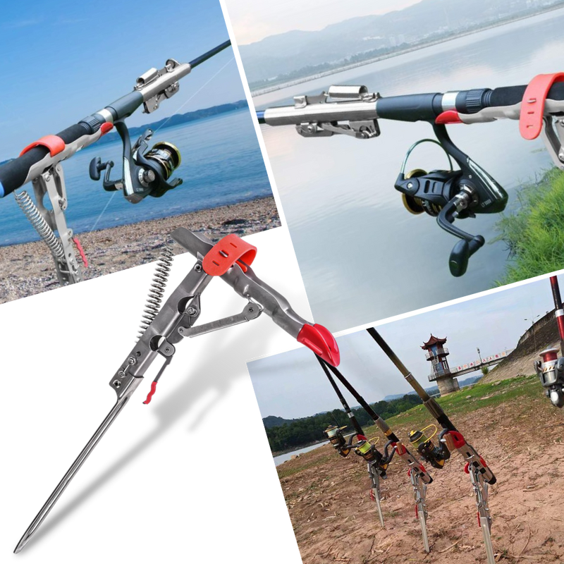 Fishing rod holder with springs