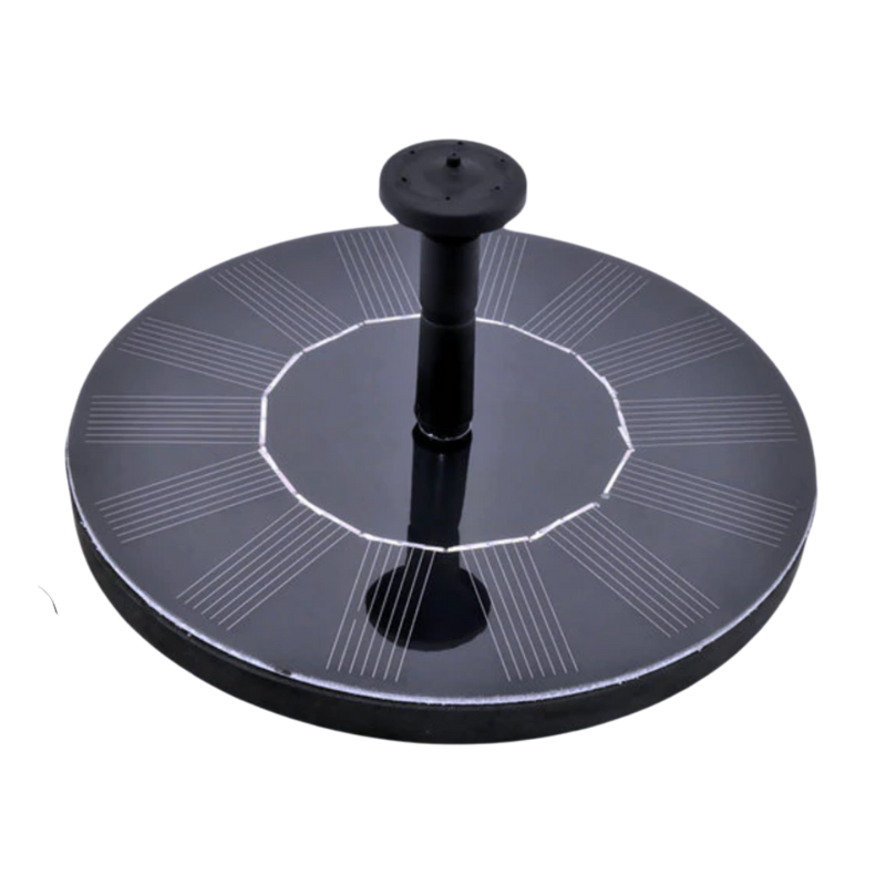 Floating solar water fountain