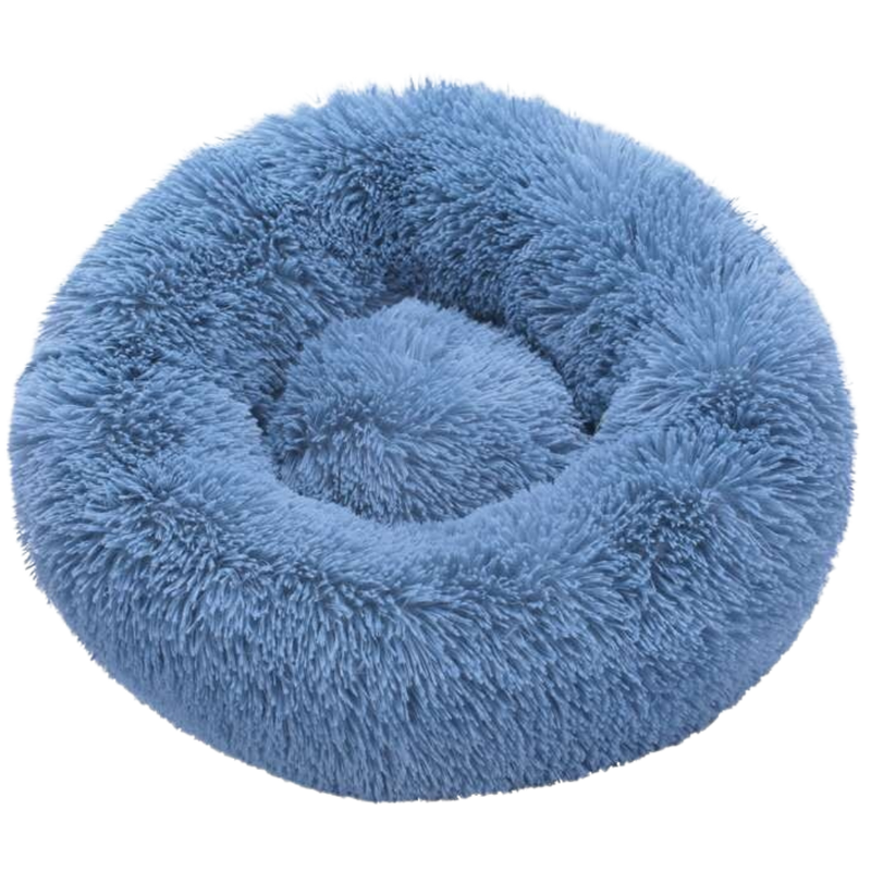 Fluffy Plush Donut Pet Bed