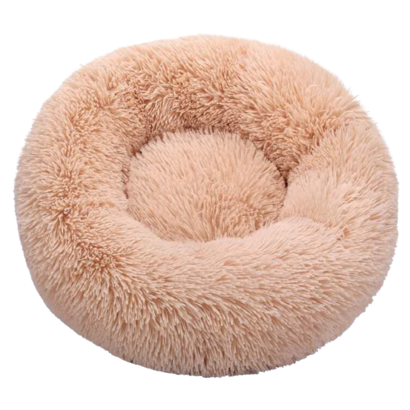 Fluffy Plush Donut Pet Bed