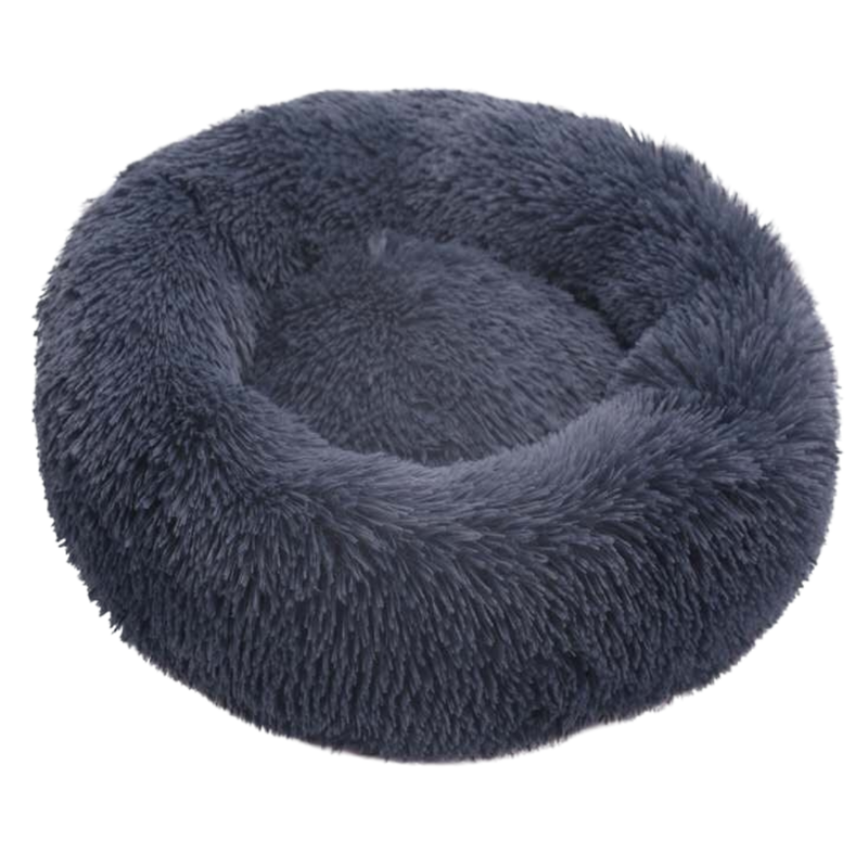 Fluffy Plush Donut Pet Bed