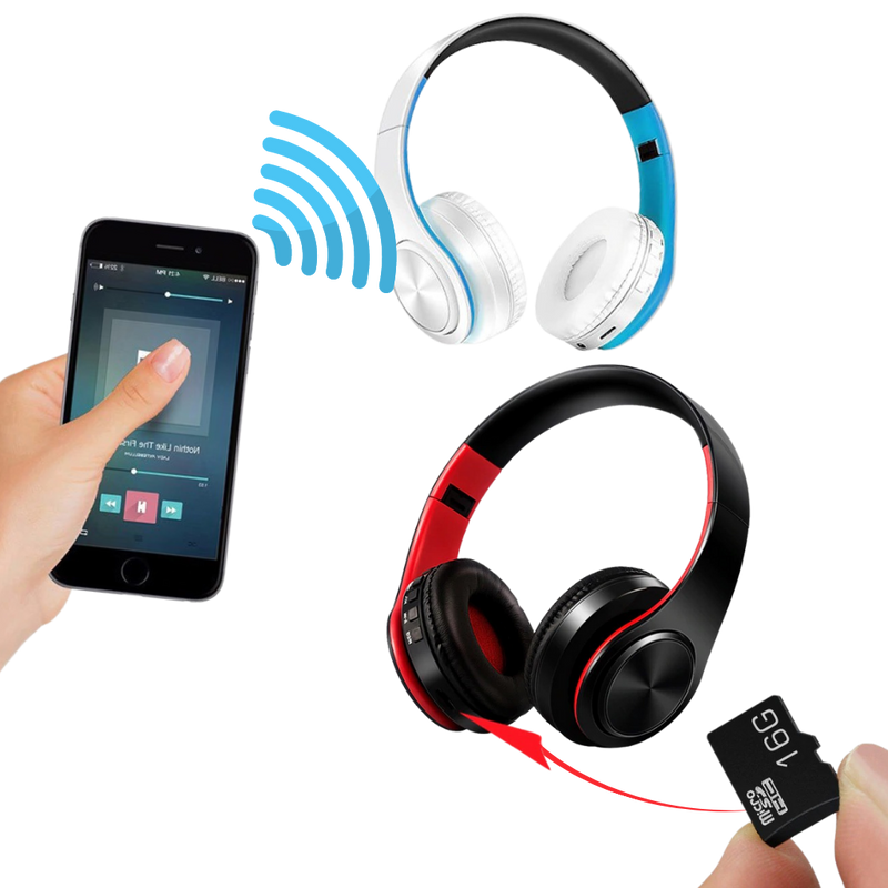 Foldable bluetooth headphones