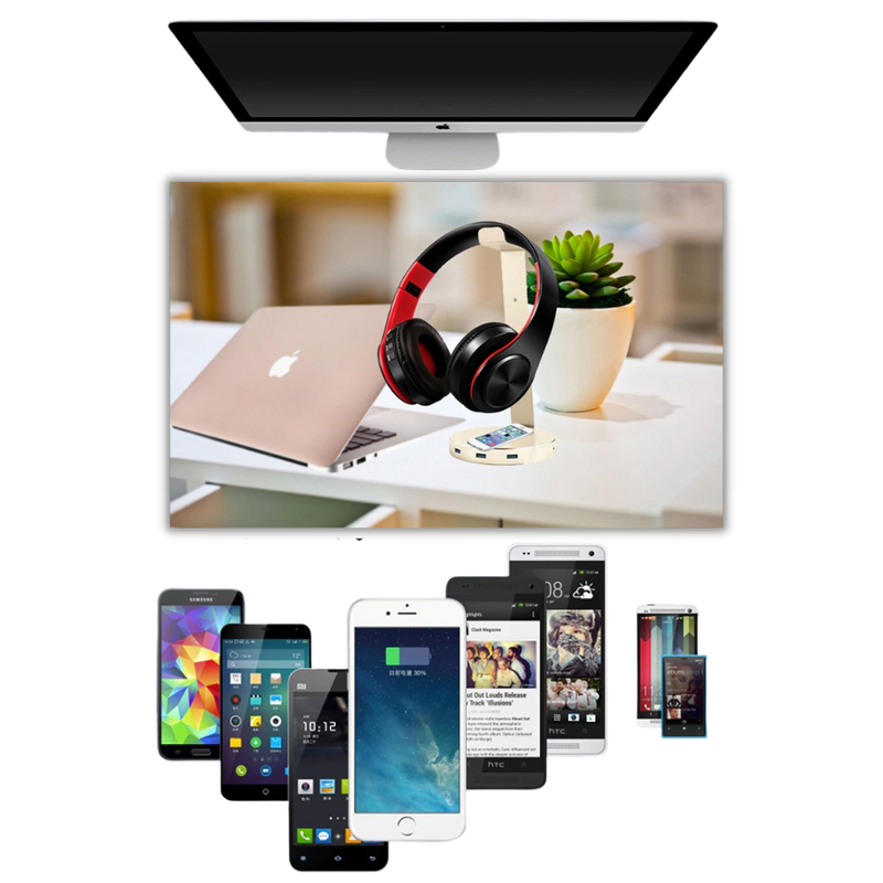 Foldable bluetooth headphones