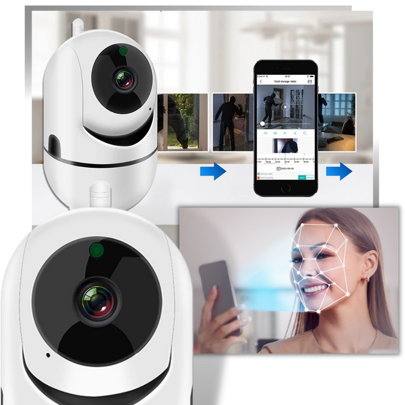 HD Wireless Security Camera with Sound and Motion Detection