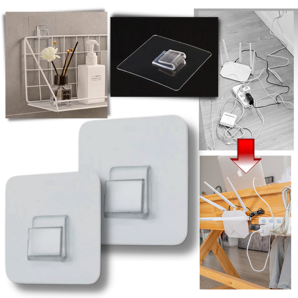 Pack of Adhesive Wall Hooks
