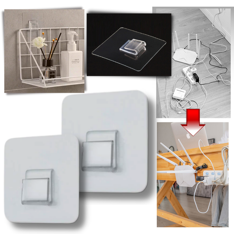 Pack of Adhesive Wall Hooks
