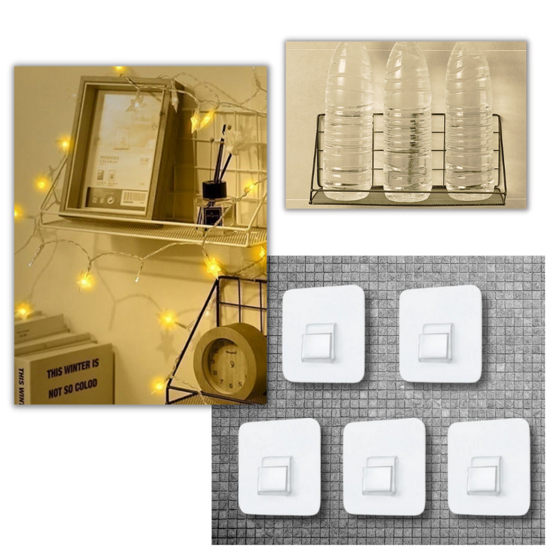 Pack of Adhesive Wall Hooks