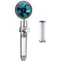 High pressure rotating helix shower head