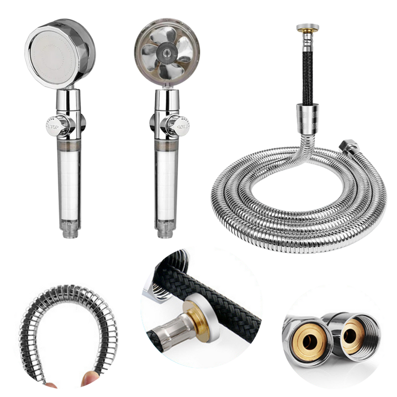 High pressure rotating helix shower head