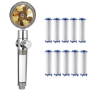 High pressure rotating helix shower head