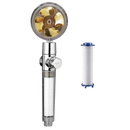 High pressure rotating helix shower head