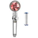 High pressure rotating helix shower head