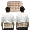 Inflatable decompression lumbar support belt