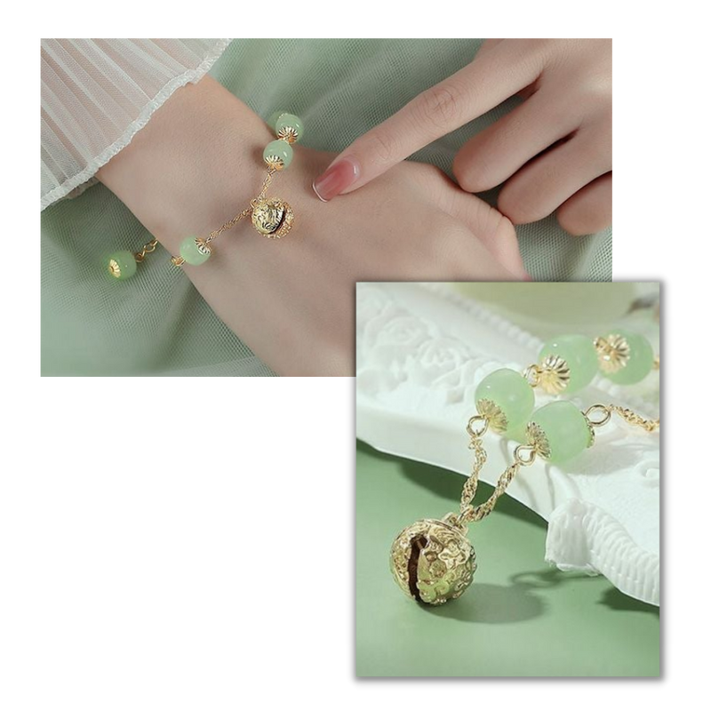 Hetian Jade Bell Bracelet