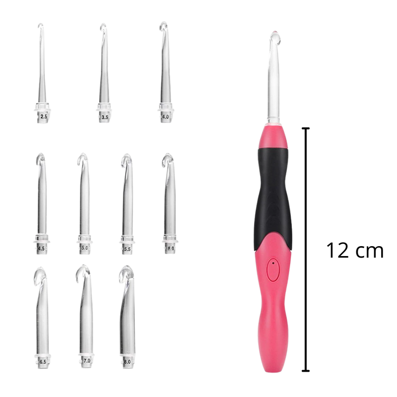 Set of Ergonomic LED Crochet Hooks