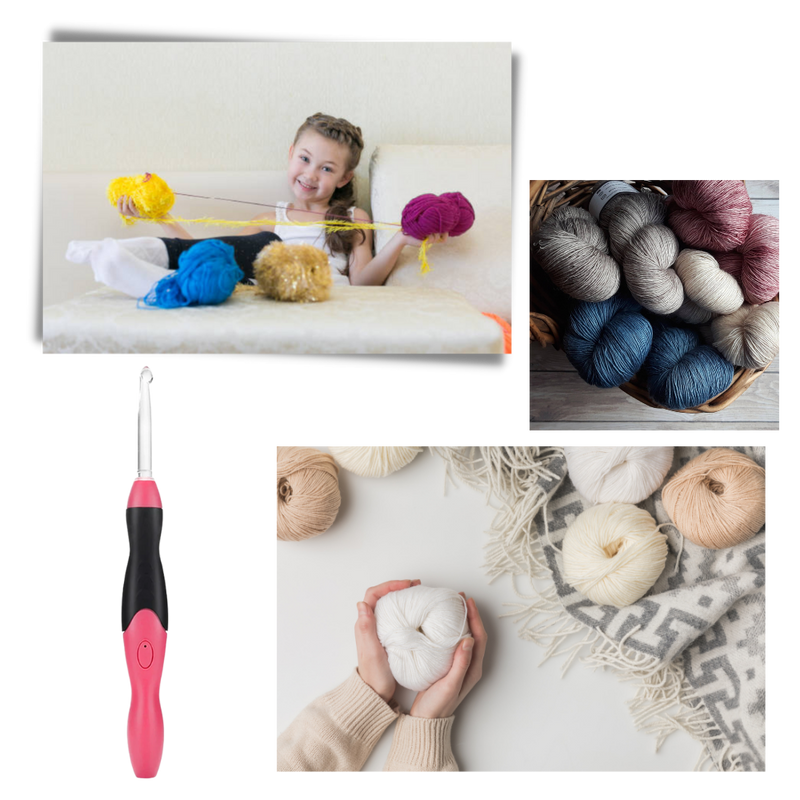 Set of Ergonomic LED Crochet Hooks