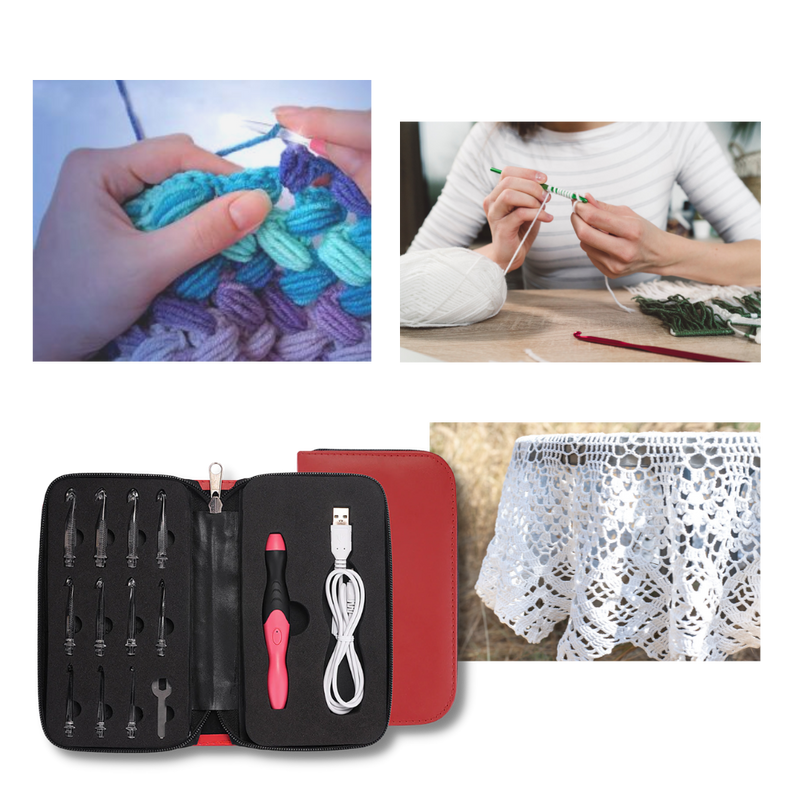 Set of Ergonomic LED Crochet Hooks