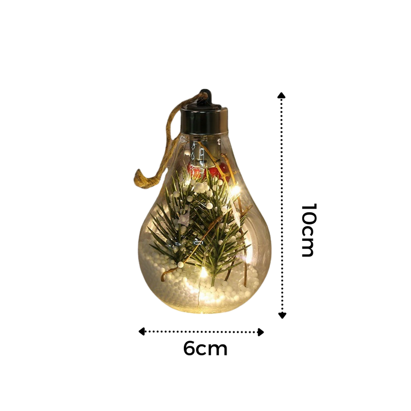 LED Transparent Christmas Ball Lightbulb